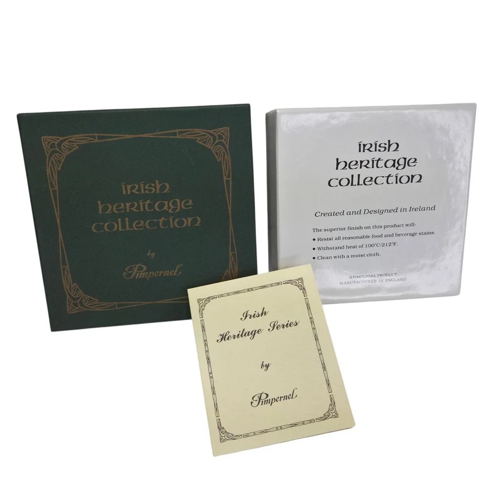 Pimpernel Irish Heritage Collection Coasters Set of 6 Irish Writers Cork Backed